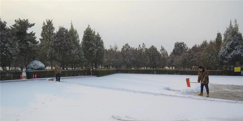 赏雪|官厅中华永久陵园图7